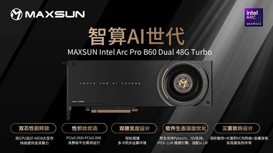 MAXSUN Intel Arc Pro B60 Dual 48G Turbo-c3